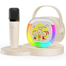 Load image into Gallery viewer, Kids Karaoke Machine, Portable Bluetooth Speaker with Wireless Microphone, Christmas Birthday for Girls 4, 5, 6, 7, 8, 9, 10 +Year Old, Music Toys Mini Karaoke Machine for Kids
