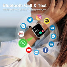 Load image into Gallery viewer, BRIBEJAT Smart Watch for Men Women (Make/Answer Call), HD 2.01&#39;&#39; Smartwatch IP68 Waterproof, Fitness Tracker Pedometer SpO2/Heart Rate/Sleep Monitor, Compatible with iPhone Samsung iOS Android Phone
