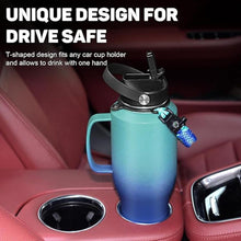 Load image into Gallery viewer, Water Bottle 40oz, Insulated Water Bottle with Handle &amp; Straw Lids, Stainless Steel Water Bottle Fits in Any Car Cup Holder, Travel Cup Double Wall BPA-Free Leak-proof to Keep Cold &amp;Hot
