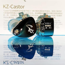 Load image into Gallery viewer, KZ Castor in Ear Monitor Headphones, HiFi Improved Bass in-Ear Earphone Sound Tuning Noise Isolating IEM, Dual-Dynamic Driver Wired Earbuds, 2PIN-C Detachable Cable
