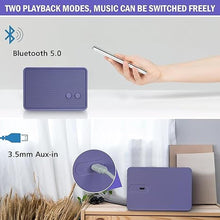 Load image into Gallery viewer, K-Cube-PP Bluetooth Speaker, 5W HD Sound, Bluetooth V5.0, 12H Playtime, Purple
