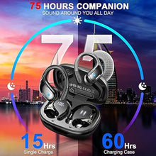 Load image into Gallery viewer, Wireless Earbud, 75Hrs Bluetooth 5.4 Headphones IP7 Waterproof for Sport, Running Wireless Earphones with ENC Noise Cancelling Mics, Deep Bass Over Ear bud with Earhooks for Android, iOS, Workout, Gym
