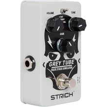 Load image into Gallery viewer, STRICH GREY TUBE Distortion Guitar Pedal, Distortion 3 Modes Fat, Boost, Normal Classic Crunch 80s Metal/Nu Metal, True Bypass for Electric Guitar, White
