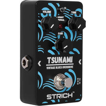 Load image into Gallery viewer, STRICH TSUNAMI Overdrive Guitar Pedal, Blues Drive Vintage Overdrive Warm/Hot Modes, True Bypass for Electric Guitar, Black
