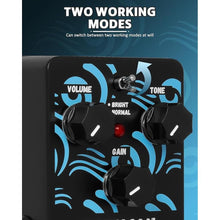 Load image into Gallery viewer, STRICH TSUNAMI Overdrive Guitar Pedal, Blues Drive Vintage Overdrive Warm/Hot Modes, True Bypass for Electric Guitar, Black
