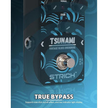 Load image into Gallery viewer, STRICH TSUNAMI Overdrive Guitar Pedal, Blues Drive Vintage Overdrive Warm/Hot Modes, True Bypass for Electric Guitar, Black
