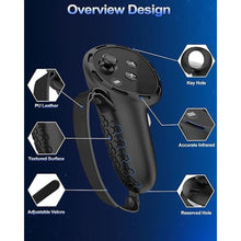 Load image into Gallery viewer, Controller Grip for Oculus Meta Quest 3S Oculus Quest 3 VR Accessories Grips Cover for VR Touch Controllers Straps Silicone Covers Protector with Non-Slip Thumbstick Covers 1Pair Black
