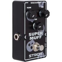 Load image into Gallery viewer, STRICH Distortion Guitar Pedal, Morpher Distortion, Super Muff Analog, Tight, Classic Crunch 80s Metal, True Bypass for Electric Guitar, White and Black

