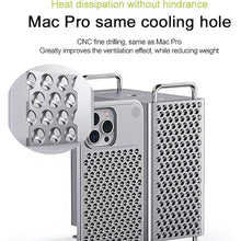 Load image into Gallery viewer, Compatible with iPhone 15 Pro/Pro Max Metal Case [Aviation Aluminum Alloy] Ultra-Thin Frameless Slim Lightweight Heat Dissipation Cooling Camera Cover Protective Cases (Silver,Pro Max)
