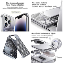 Load image into Gallery viewer, Compatible with iPhone 15 Pro/Pro Max Metal Case [Aviation Aluminum Alloy] Ultra-Thin Frameless Slim Lightweight Heat Dissipation Cooling Camera Cover Protective Cases (Silver,Pro Max)
