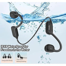Load image into Gallery viewer, OJelay Bone Conduction Wireless Headphones, IPX8 Waterproof Sport Earphone, Internal 32G Memory Wireless Music Player, Open-Ear Bluetooth 5.3 Water Resistant Headphone, for Swimming, Running
