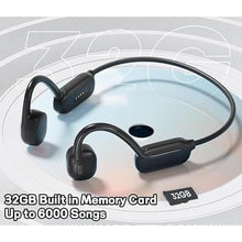 Load image into Gallery viewer, OJelay Bone Conduction Wireless Headphones, IPX8 Waterproof Sport Earphone, Internal 32G Memory Wireless Music Player, Open-Ear Bluetooth 5.3 Water Resistant Headphone, for Swimming, Running

