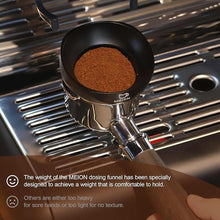Load image into Gallery viewer, MEION 51mm Dosing Funnel, Magnetic Espresso Dosing Funnel Coffee Funnel Compatible with 51mm Portafilter, Espresso Tools Portafilter Funnel (51mm, Black)

