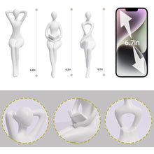 Load image into Gallery viewer, Quoowiit White Decor Thinker Statue - Unique Ornament Sculpture, Modern Home Decor Accents for Bookshelf &amp; Table, 3 Piece
