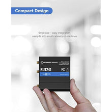 Load image into Gallery viewer, Teltonika RUT241098000 Industrial 4G LTE Cellular Router, 4G LTE Wi-Fi Router, Automatic failover, Advanced VPN, Certified by Verizon/AT&amp;T/T-Mobile, Industrial 4G Router for North America
