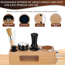 Load image into Gallery viewer, Y-Step 5 Pack Espresso Tamper Set Espresso Accessories Kit, With Espresso Tamper Coffee Distributor, Espresso Stirrer, Espresso Tamping Station, Coffee Clean Brush, Espresso Tools for Coffee Bar, 51mm
