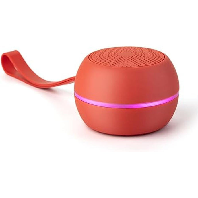 U Hydro Speaker (Blood Orange), IPX6 High Pressure Water Resistant Shower & Outdoor Bluetooth 5.0 Lightweight Mini Speaker, Quality Sound Performance, Beach, Pool Party, Camping, Hiking