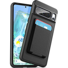 Load image into Gallery viewer, ENCASED Wallet Case for Google Pixel 8 Pro with Magnetic Card Holder (Compatible with MagSafe) Black
