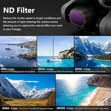 Load image into Gallery viewer, STARTRC ND Filters Set for DJI Mini 4 Pro Accessories -6 Pack (ND8,ND16,ND32,ND64,ND256,CPL)(Aluminum Version)
