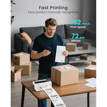 Load image into Gallery viewer, vretti Shipping Label Printer - Bluetooth Thermal Label Printer for Shipping Packages &amp; Small Business, Thermal 4x6 Compatible with iPhone Android Window Mac USPS
