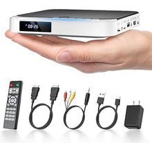 Load image into Gallery viewer, HDMI DVD Players for TV, DESOBRY 1080P HD Mini Small DVD Player with All Region Free, Compact DVD Player for Smart TV, Support AV Output, USB/TF Card Input, Remote Control,PAL/NTSC
