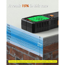 Load image into Gallery viewer, Pinless Moisture Meter MESITOOL Digital Moisture Meters for Wood Lumber Moisture Detector for Firewood Concrete Come with 9v Battery and Carry Bag (MT28)

