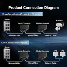 Load image into Gallery viewer, Binardat 10G Fiber Media Coverter, 2 Port 10 Gigabit Ethernet Switch, 1 x 10G RJ45 Port, 1 x 10G SFP Port, Mini Metal Case Fanless, Unmanaged Plug and Play
