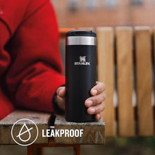 Load image into Gallery viewer, Stanley Aerolight Transit Travel Mug 0.47L - Keeps 6 Hours Hot - 8 Hours Cold - Dishwasher Safe - Leakproof - Car Cup Holder Compatible - Insulated Coffee Cup - Black Metallic
