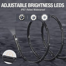 Load image into Gallery viewer, Dual Lens Endoscope with Light, Teslong USB-C Borescope Inspection Camera with 8+1 LED Light, Flexible Waterproof Fiber Optic Camera Snake Scope Compatible with iPhone 15, Android Phone(16.5FT)
