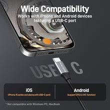 Load image into Gallery viewer, Dual Lens Endoscope with Light, Teslong USB-C Borescope Inspection Camera with 8+1 LED Light, Flexible Waterproof Fiber Optic Camera Snake Scope Compatible with iPhone 15, Android Phone(16.5FT)
