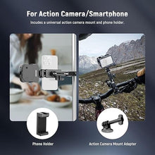 Load image into Gallery viewer, NEEWER Super Clamp with 3" Dual Ballhead Magic Arm, Ball Head Adapter, Cold Shoe, Phone Holder, Action Camera Clamp Mount for Flat/Round Surface Compatible with GoPro DJI iPhone 15 Pro Max, ST85
