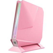 Load image into Gallery viewer, Gaming Mini PC, Intel I7-8750H Mini PC Nvdia GTX1050 DDR5 6C/12T RGB Lights Mini Desktop Computer, 16GB DDR4 512GB NVMe SSD, 2X HDMI Type-C WiFi6 BT5.2, Windows 11 Pro, Pink
