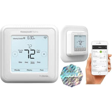 Load image into Gallery viewer, Honeywell TH6220WF2006/U Lyric T6 Pro Wi-Fi Programmable Thermostat with Stages Up to 2 Heat/1 Cool Heat Pump or 2 Heat/2 Cool Conventional with Large Wall Plate &amp; Extended Warranty
