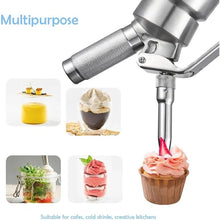 Load image into Gallery viewer, 304 Stainless Steel Whipped Cream Dispenser 500ml with 3 Nozzles, Cream Sprayer For Desserts, Cream Whipper, Espumas Siphon, Cream Siphon, Espuma Bottle, Whipped Cream Maker For Christmas Gifts
