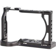 Load image into Gallery viewer, Foto4easy a6700 cage for Sony A6700 Camera,Quick Release Plate for Arca-Swiss,1/4&quot; &amp; 3/8&quot; Screw Holes and Cold Shoe Mount for Accessories
