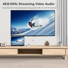 Load image into Gallery viewer, 4K Wireless HDMI Transmitter and Receiver 4K@30Hz HDMI Wireless Extender Kit Portable 98Ft/30M HDMI to HDMI Display Adapter Streaming Video/Audio to TV/Monitor/Projector from PC, Laptop, Cable Box

