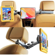 Load image into Gallery viewer, LISEN for iPad Holder for Car Accessories for Women Car Tv Headrest Tablet Holder, iPad Car Mount Backseat Car Organizer Kids Travel Essentials [3 in 1] Road Trip Essentials for 4.7-11 Tab Fire HD
