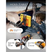 Load image into Gallery viewer, LISEN for iPad Holder for Car Accessories for Women Car Tv Headrest Tablet Holder, iPad Car Mount Backseat Car Organizer Kids Travel Essentials [3 in 1] Road Trip Essentials for 4.7-11 Tab Fire HD
