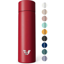 Load image into Gallery viewer, Mini Stainless Steel Water Bottle 14oz - Non-insulated | Designed for Bags | Slim, Ultra Lightweight &amp; Stylish – Red
