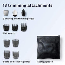Load image into Gallery viewer, Philips Norelco Multi Groomer All-in-One Trimmer Series 3000-13 Piece Mens Grooming Kit for Beard, Face, Nose, Ear Hair Trimmer and Hair Clipper - NO Blade Oil Needed, MG3740/40

