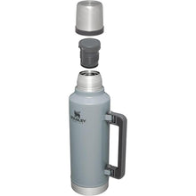 Load image into Gallery viewer, Stanley Classic Legendary Vacuum Bottle 2.0 qt | Wide Mouth with Leakproof Cup Lid | Keep Drinks Hot or Cold | Packable for Travel | Insulated Stainless Steel Thermos | BPA-Free | Hammertone Silver
