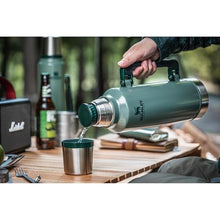 Load image into Gallery viewer, Stanley Classic Legendary Vacuum Bottle 2.0 qt | Wide Mouth with Leakproof Cup Lid | Keep Drinks Hot or Cold | Packable for Travel | Insulated Stainless Steel Thermos | BPA-Free | Hammertone Silver
