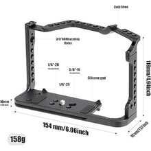 Load image into Gallery viewer, Foto4easy Camera Cage Compatible with Canon 90D 80D 70D Cameras,Quick Release Plate for Arca-Swiss,1/4" &amp; 3/8" Screw Holes and Cold Shoe Mount for Accessories
