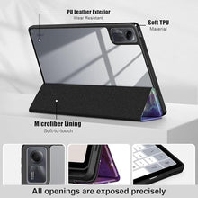 Load image into Gallery viewer, Case for Xiaomi Redmi Pad SE 11 inch Shockproof Cover with Clear Transparent Back Shell Case for Xiaomi Redmi Pad SE 2023 Auto Wake/Sleep,Galaxy
