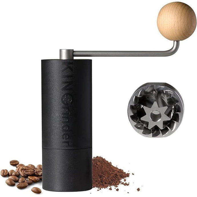 ?Famous KOL Recommended?KINGrinder P2 Lightweight Manual Hand Coffee Grinder for Moka pot, French Press, Drip with Assembly Consistency Stainless Steel Conical Burr Mill, 20g Capacity