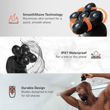 Load image into Gallery viewer, BaldiePro Blade Refill 2.0 + Chamber - Electric Shaver Replacement Head For BaldiePro Head Shaver - Electric Razor Replacement Blades for Bald Head and Face - Waterproof for Wet and Dry Shave

