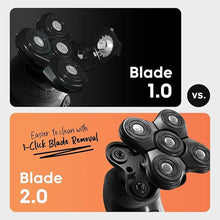 Load image into Gallery viewer, BaldiePro Blade Refill 2.0 + Chamber - Electric Shaver Replacement Head For BaldiePro Head Shaver - Electric Razor Replacement Blades for Bald Head and Face - Waterproof for Wet and Dry Shave
