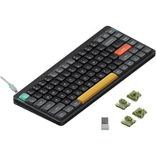 Load image into Gallery viewer, NuPhy Air75 V2 Portable 75% Low Profile Keyboard,84 keys RGB Backlight Wireless Mechanical Keyboard,Supports Bluetooth/2.4G/USB-C,Compatible with Windows/Mac OS/Linux Systems-Black Gateron Moss Switch
