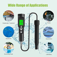 Load image into Gallery viewer, Dissolved Oxygen Meter with ATC, 0-40.00 mg/L Measurement Range, DO Meter with Electrode Filling Fluid and Anaerobic Water Calibration Powder
