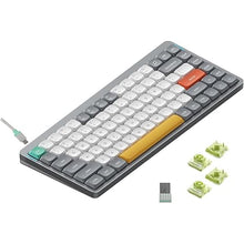 Load image into Gallery viewer, nuphy Air75 V2 Portable 75% Mechanical Keyboard,Wireless Keyboard,Supports Bluetooth/2.4G/USB-C RGB Gaming Keyboards,Compatible with Windows/Mac OS/Linux Systems Grey-Gateron Aloe Switch
